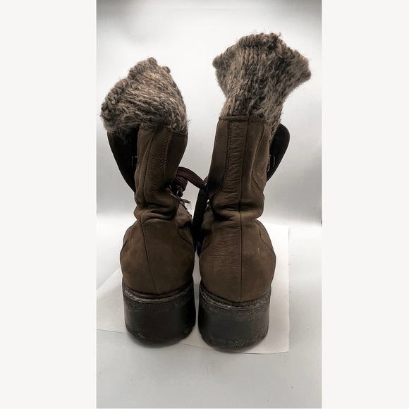 BARNEYS NEW YORK LEATHER NUBUCK HIKING STYLE BOOT - Picture 2 of 15